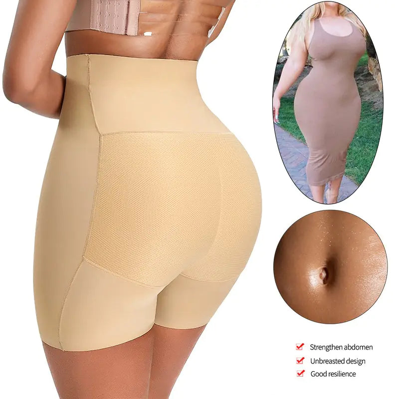 High-Waist Padded Seamless Butt Lifter