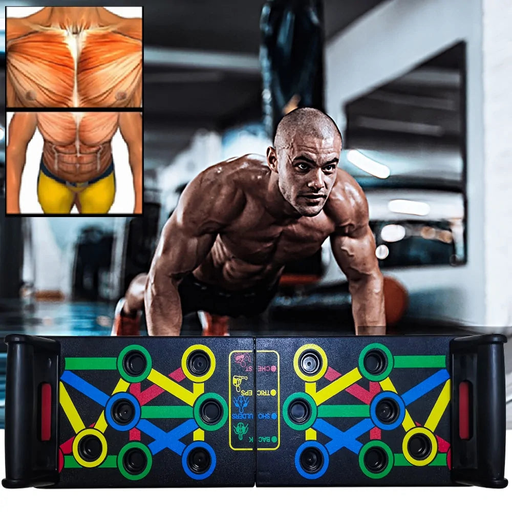 Multifunction 14-in-1 Push-Up Rack Board