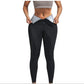 High-Waist Neoprene Fitness Leggings