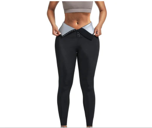 High-Waist Neoprene Fitness Leggings